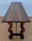 Spanish Console Table with Two Carved Drawers and Iron Stretcher, 1890s, Image 11