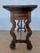 Spanish Console Table with Two Carved Drawers and Iron Stretcher, 1890s 9