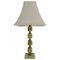 Light Green Onyx and Brass Table Lamp by Tornborg & Co., Sweden, 1970s, Image 1