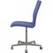 Oxford Office Chair in Blue Fabric by Arne Jacobsen, Image 4