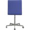 Oxford Office Chair in Blue Fabric by Arne Jacobsen, Image 3