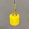 Vetro Yellow Glass Pendant Lamp from Stilnovo, 1950s, Image 2