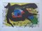 Joan Miro, Original Farb from Behind the Mirror No. 203, Lithograph, 1973, Vellum, Framed 2