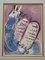 Lithograph Marc Chagall, Moses with the Stone Tablets, 1956, Lithograph, Framed 3