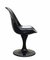 Schwarzer Mid-Century Esszimmerstuhl mit Tulip von Eero Saarinen, Italien, 1970er 6