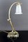 Jugendstil Schreibtischlampe aus Bronze & Marmor, Frankreich, 1890er 5
