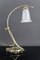 Jugendstil Schreibtischlampe aus Bronze & Marmor, Frankreich, 1890er 4