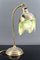 Jugendstil Tischlampe aus Messing mit Glascabochons, 1910er 2