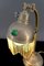 Jugendstil Tischlampe aus Messing mit Glascabochons, 1910er 10