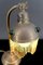 Jugendstil Tischlampe aus Messing mit Glascabochons, 1910er 9