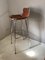 Bar Stool in Leather Les Arcs Ski Resort by Charlotte Perriand, France, 1960s 1