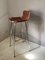 Bar Stool in Leather Les Arcs Ski Resort by Charlotte Perriand, France, 1960s 2