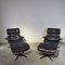 Poltrona e poggiapiedi di Charles Eames per Herman Miller, anni '70, Immagine 4