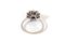 18 Karat White Gold and Diamond Flower Ring 5