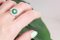 Art Deco Style Emerald and Diamond Ring 5