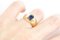 18 Karat Gold and Sapphire Bangle Ring 5