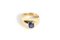 18 Karat Gold and Sapphire Bangle Ring 1