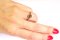 Anillo vintage de diamantes marrones, Imagen 7