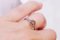 Anillo vintage de diamantes marrones, Imagen 2