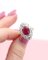 Burmesischer Rubin Marquise Ring 3