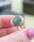 18 Karat Gold and Emerald Cluster Ring 5