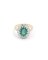 18 Karat Gold and Emerald Cluster Ring 1