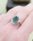 18 Karat Gold and Emerald Cluster Ring 2