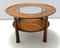 Table Basse Ronde en Noyer et Cristal attribuée à Paolo Buffa, Italie, 1940s 1