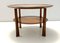 Table Basse Ronde en Noyer et Cristal attribuée à Paolo Buffa, Italie, 1940s 3