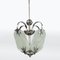 Art Deco Chrome Chandelier, 1930s 2