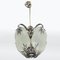 Art Deco Chrome Chandelier, 1930s 3