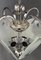 Art Deco Chrome Chandelier, 1930s 5