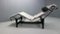 Weiße LC4 Chaiselongue aus Leder von Le Corbusier für Cassina, 1960er 2
