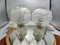 Vintage Glass Desk Lamps, 1960s, Set of 2 1