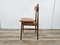 Silla escandinava de teca y escay marrón, años 70, Imagen 4