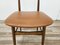Silla escandinava de teca y escay marrón, años 70, Imagen 9