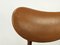 Silla escandinava de teca y escay marrón, años 70, Imagen 6