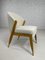 Chaise Bobo en Bois et Tissu Beige Bouclé par Henri Paris 1