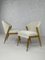 Chaise Bobo en Bois et Tissu Beige Bouclé par Henri Paris 4