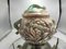 Vase Art Déco en Majolique avec Fleurs, 1930s, Set de 2 2