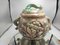 Vase Art Déco en Majolique avec Fleurs, 1930s, Set de 2 1