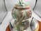 Vase Art Déco en Majolique avec Fleurs, 1930s, Set de 2 5