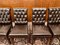 English Black Chesterfield Chairs, Set of 8 9
