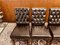 English Black Chesterfield Chairs, Set of 8 7