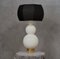 Tischlampe aus mundgeblasenem Muranoglas & Messing, 1980er 9