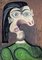 Pablo Picasso, Retrato de Dora Maar, Fotolitografía de edición limitada, 1954, Imagen 1