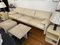 Maralunga Drei-Sitzer Sofa aus Elfenbeinfarbenem Leder von Vico Magistretti für Cassina, 1990er 3