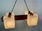 Lampe à Suspension Scandinave en Teck et Verre Acrylique, 1960s 7