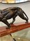 Black Panther Statue mit rotem Marmorsockel, 1920er 8