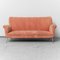Three-Seater Sofa in Pink Velvet, 1950s, Image 1